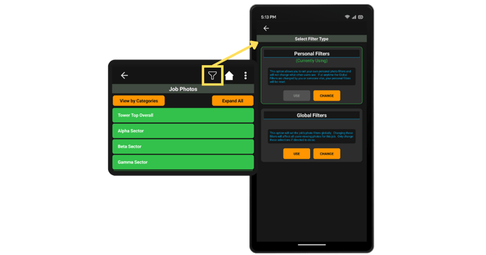 Release Mobile Personal Filters on Photo Lists