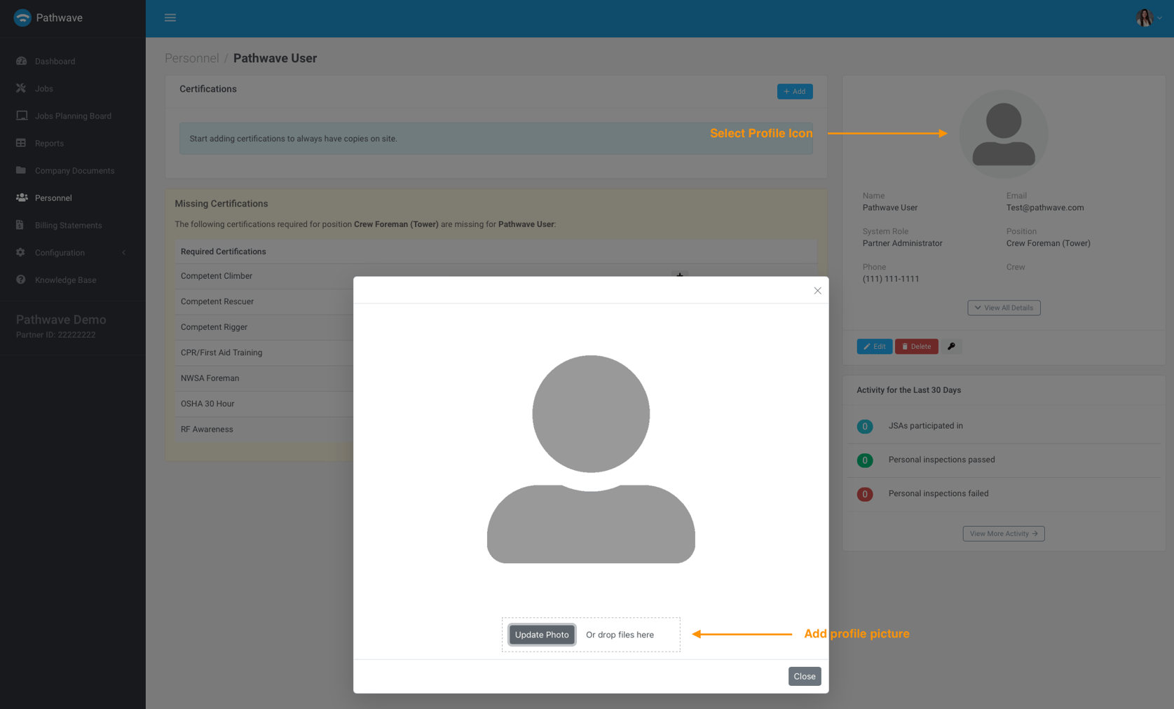 Customize My Profile and Account Settings