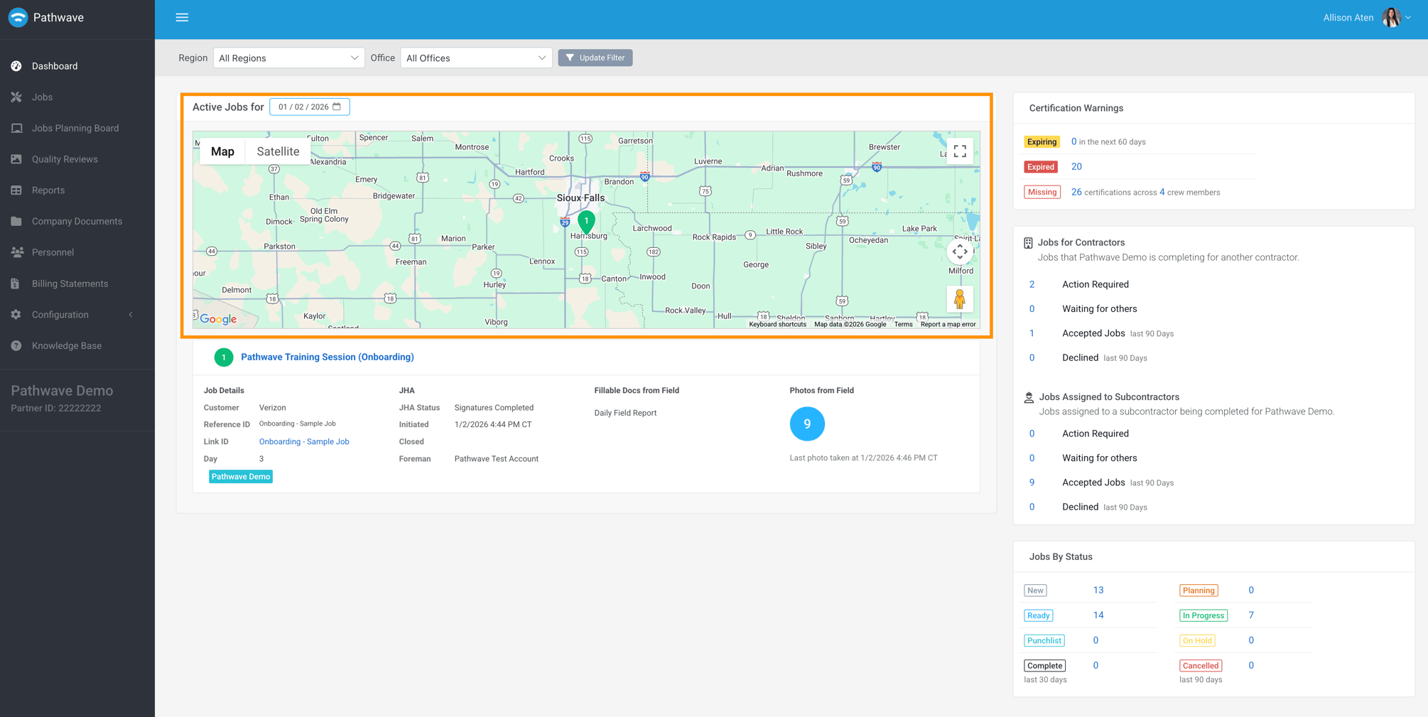 Pathwave Dashboard & Real-Time Visibility